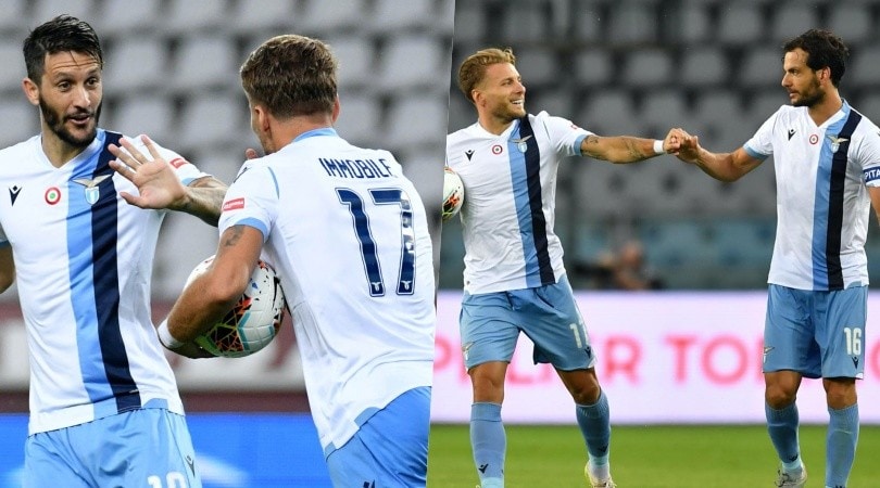 La Lazio non molla mai: Immobile e Parolo, messaggi alla Juve