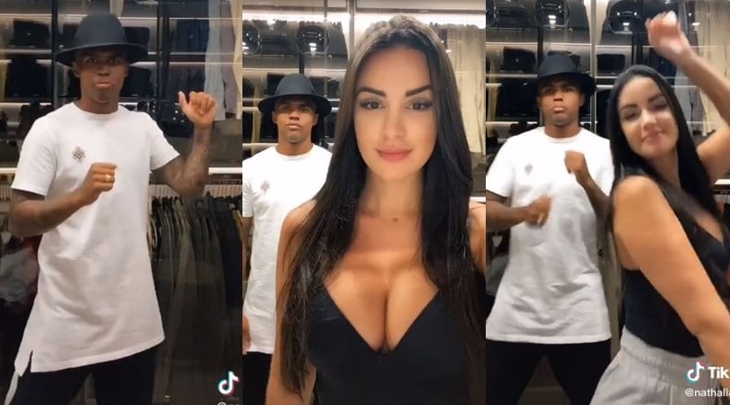 Douglas Costa balla su Tiktok insieme alla fidanzata