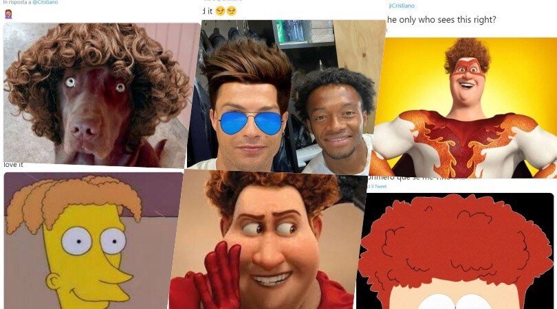 Cristiano Ronaldo e il look alla Cuadrado: social scatenati