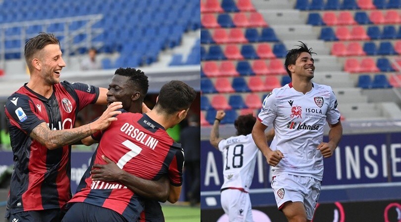 Barrow è scatenato, Simeone una sentenza: 1-1 tra Bologna e Cagliari