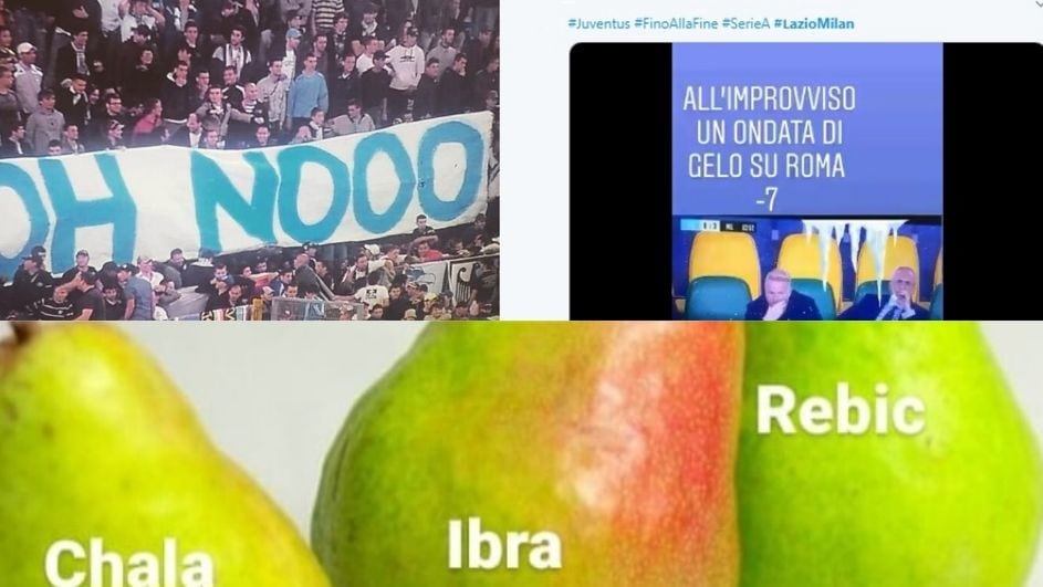 Si ferma la Lazio, la Juve vola a +7 e "vede" lo scudetto: le ironie sul web