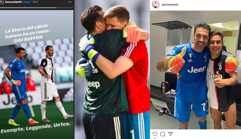 Buffon da record, quanti omaggi sui social network