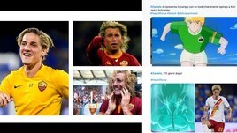 Roma, Zaniolo torna in campo biondissimo: social scatenati per il nuovo look