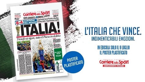 Giornale il Corriere dello Sport 10 Luglio 2006 ITALIA Campione del Mondo Calcio