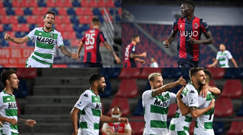 Super Sassuolo con Berardi e Haraslin. Scavalcato il Bologna