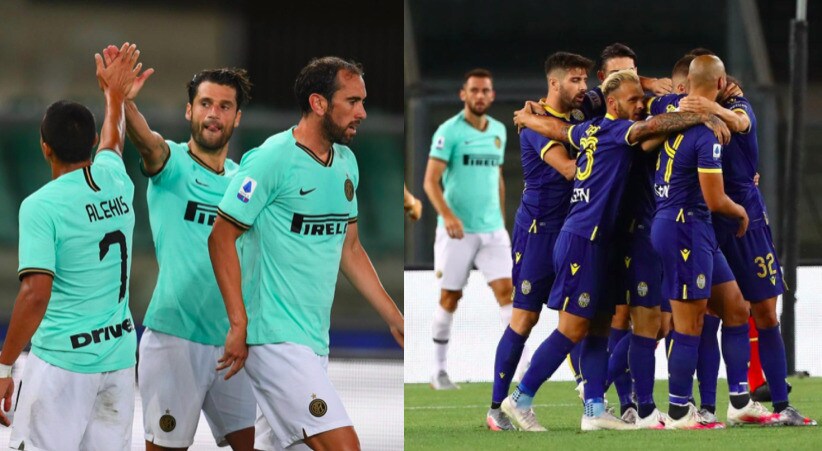 Candreva illude l'Inter, Veloso regala il pari al Verona