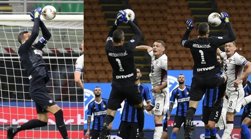 Handanovic, clamoroso errore in Inter-Torino: la fotosequenza
