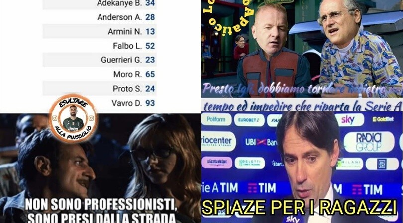 La Lazio dice addio al sogno Scudetto: le esilaranti reazioni sui social