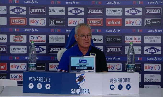 Ranieri: "Complimenti al Milan e a Pioli. Quagliarella va gestito"
