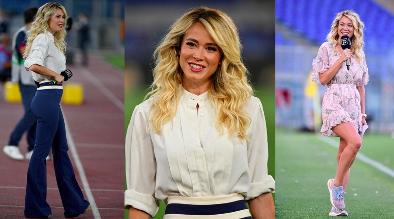 Diletta Leotta show all'Olimpico per Lazio-Cagliari