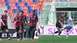 Mancosu e un capolavoro di Falco non bastano al Lecce. Il Bologna vince 3-2