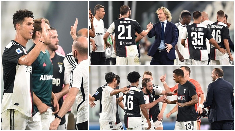 Juve campione, la festa in campo per lo scudetto!
