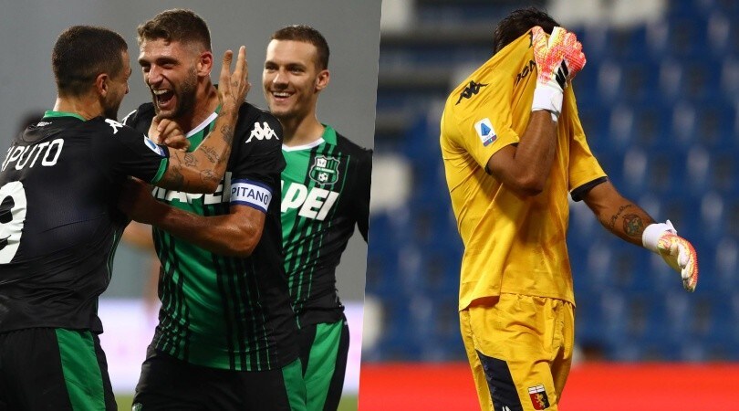 La manita del Sassuolo rovina la salvezza del Genoa
