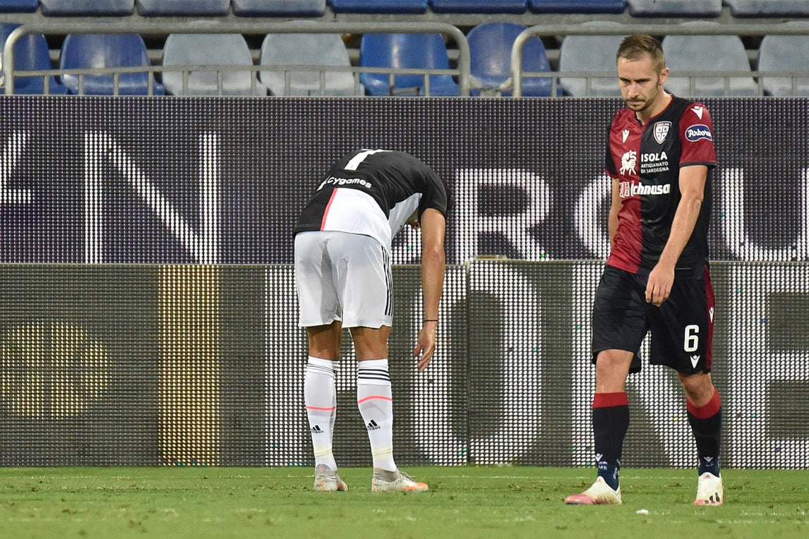 Ronaldo non segna e la Juve va ko: festa Cagliari e…Immobile