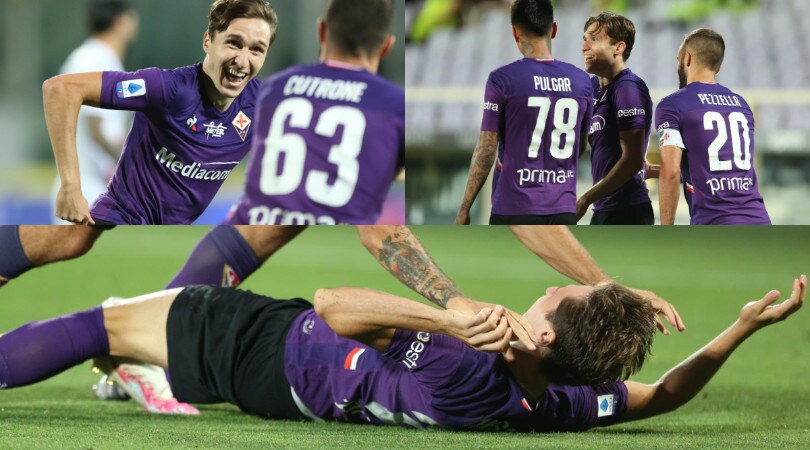 Straordinario Chiesa! La Fiorentina batte 4-0 il Bologna