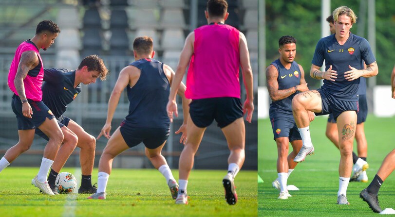 La Roma prepara la sfida con la Juve a Vinovo