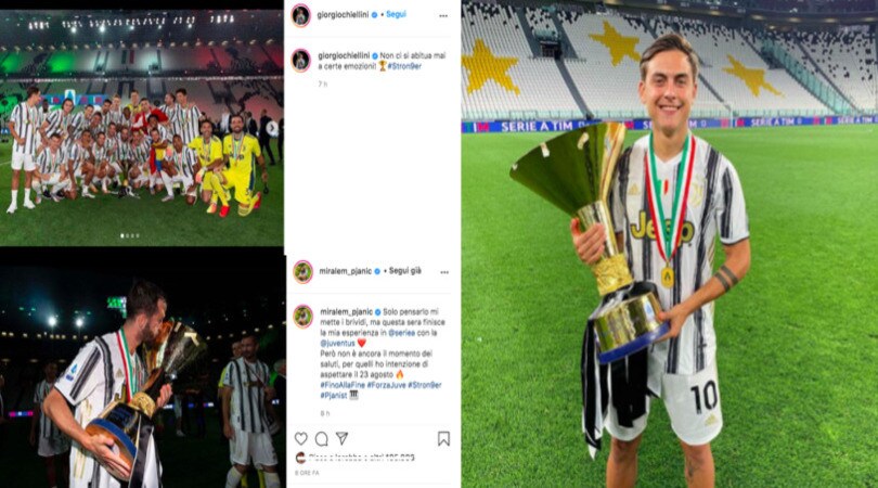 Juve, che gioia sui social per la festa scudetto