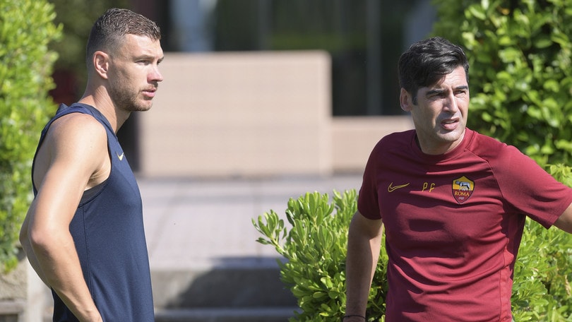 Dzeko e Fonseca a colloquio: la Roma punta il Siviglia