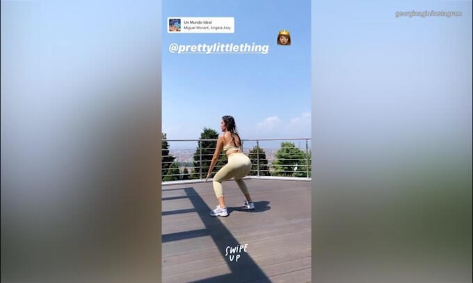 Georgina Rodriguez, lo squat è...bollente!