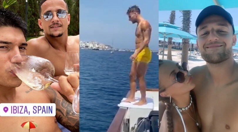 Lazio, le vacanze dei giocatori: Immobile in barca, Milinkovic fa l’innamorato