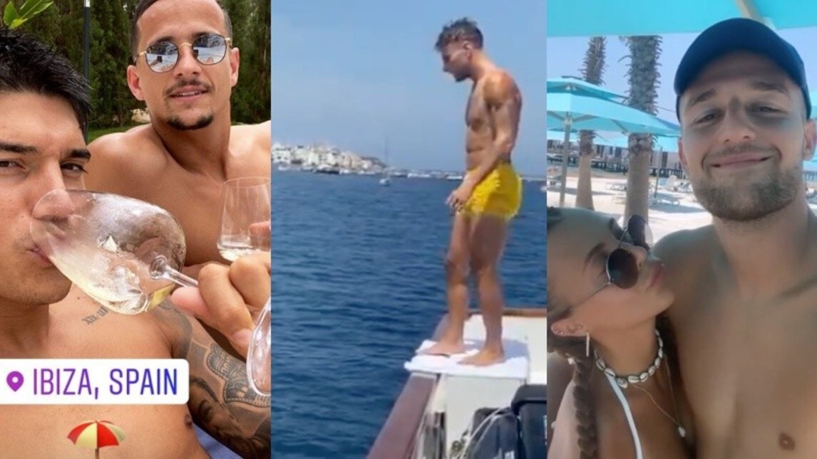 Lazio, le vacanze dei giocatori: Immobile in barca, Milinkovic fa l’innamorato