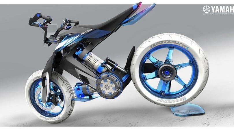 Yamaha XT 500 H2O Concept: la moto alimentata ad acqua