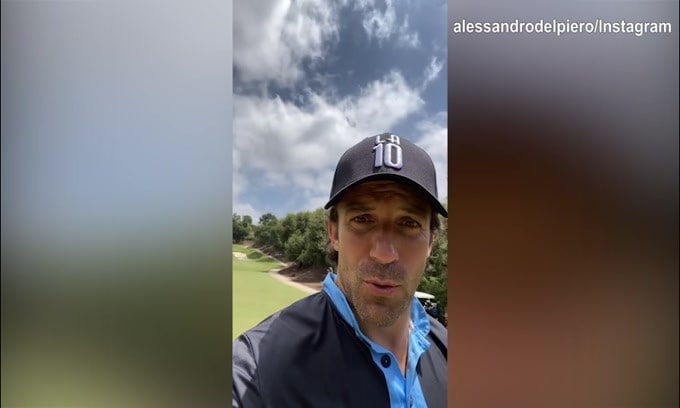 Del Piero, colpi da...maestro di golf!