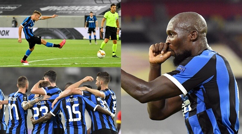 Perla di Barella, Lukaku col ciuccio: l'Inter vola in semifinale di Europa League