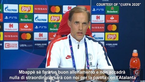 Tuchel: "Mbappé a disposizione contro l'Atalanta"