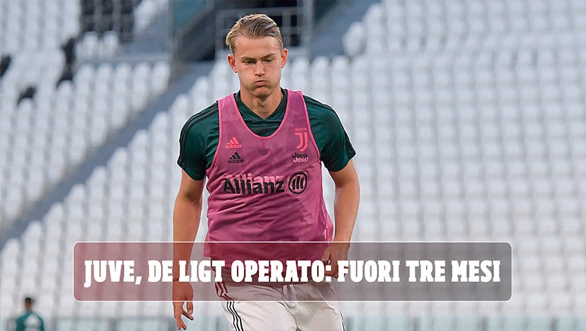Juve, De Ligt operato: fuori tre mesi