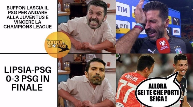 Buffon va via e il Psg arriva in finale di Champions: social scatenati