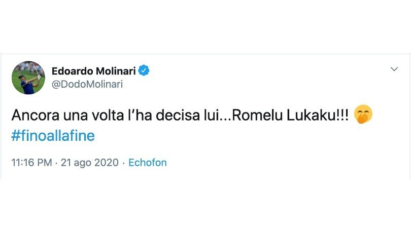 Inter ko, Molinari prende in giro Lukaku. E spunta il like di Marchisio