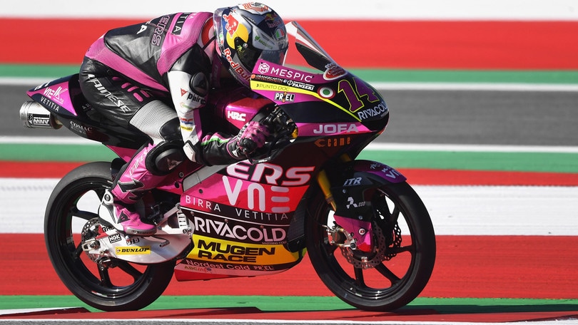 GP Stiria, pole Rodrigo in Moto3: Arbolino quarto