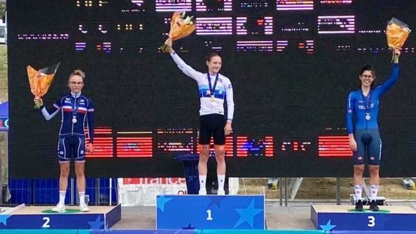 Cipressi bronzo nella cronometro agli Europei junior