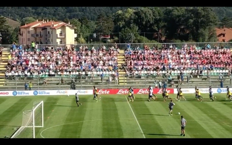 Napoli, primo allenamento a Castel di Sangro