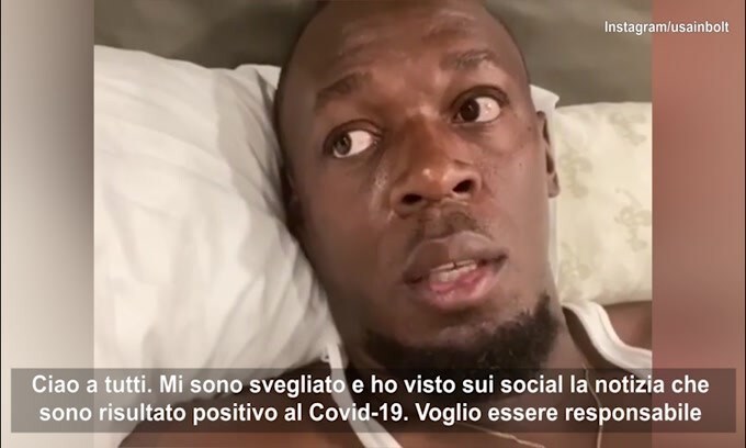 Bolt positivo al Covid-19: "Sono asintomatico"