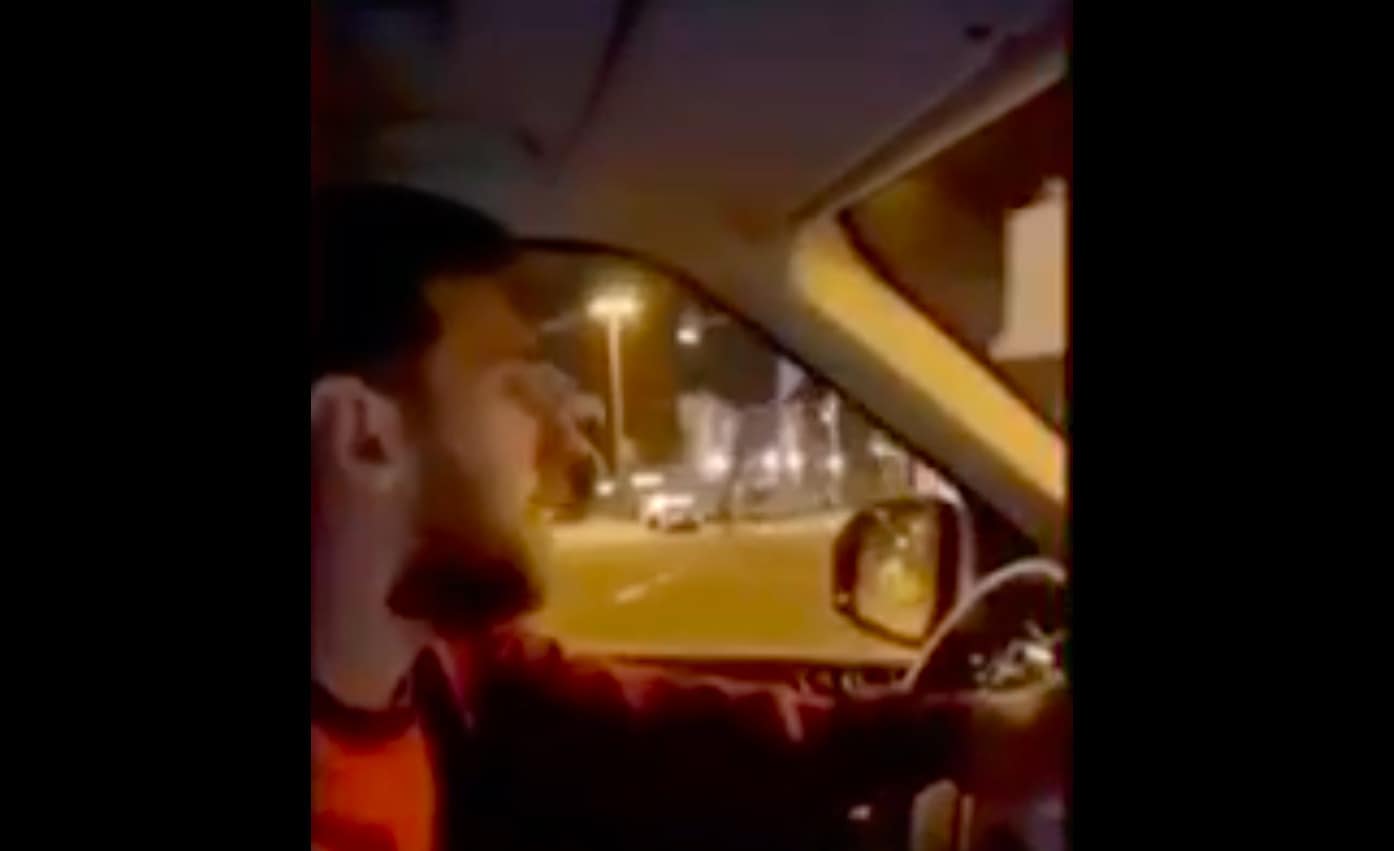 Messi con 'Grazie Roma' in macchina. Ma è un fake