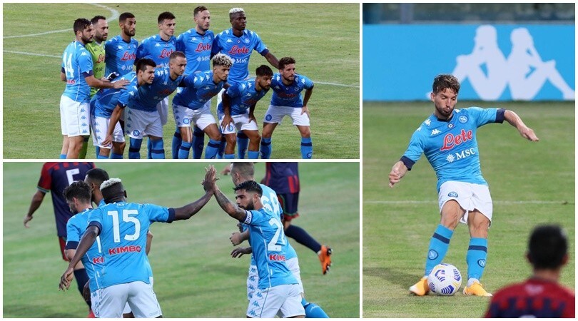 Napoli, spettacolo e gol contro Castel Di Sangro e L'Aquila!