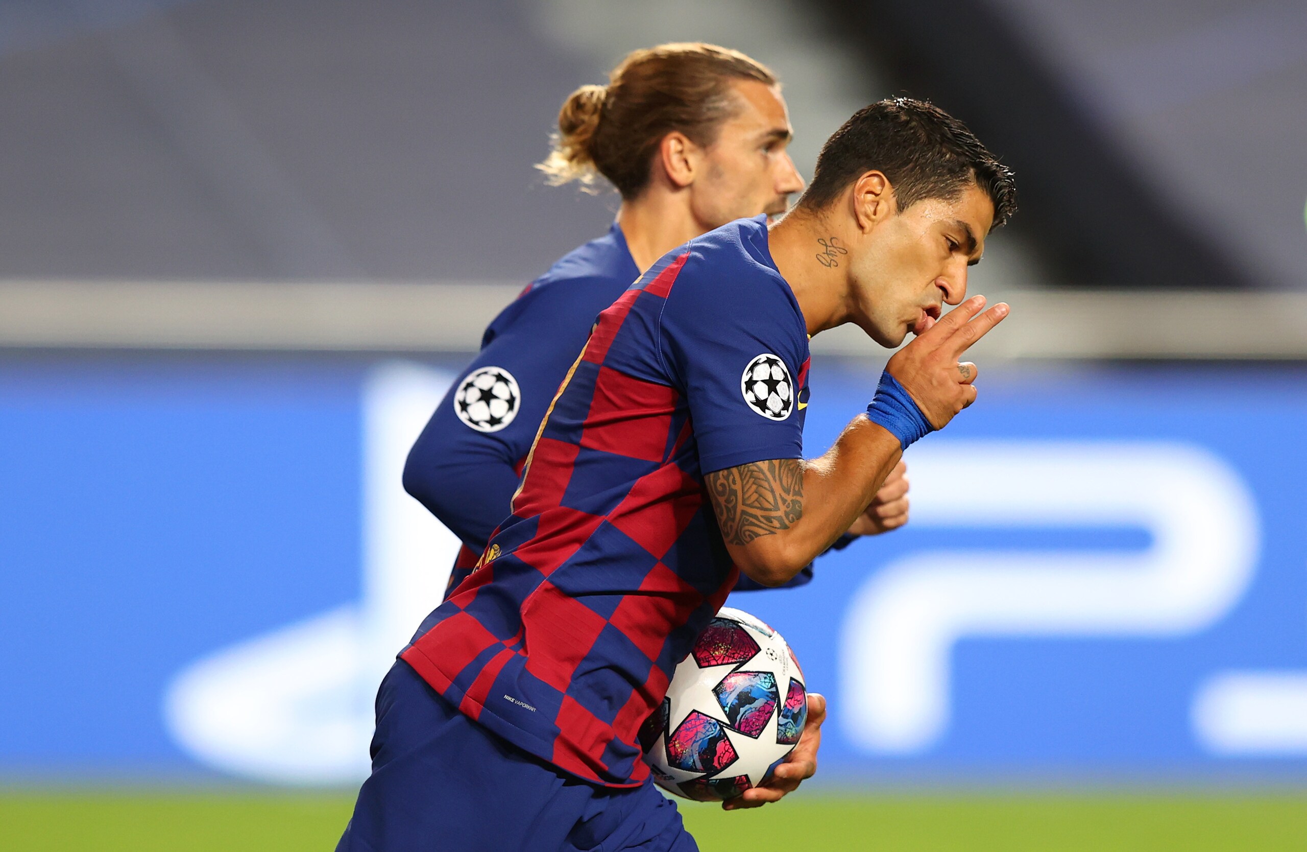 Suarez frena. Roma, poker al Frosinone