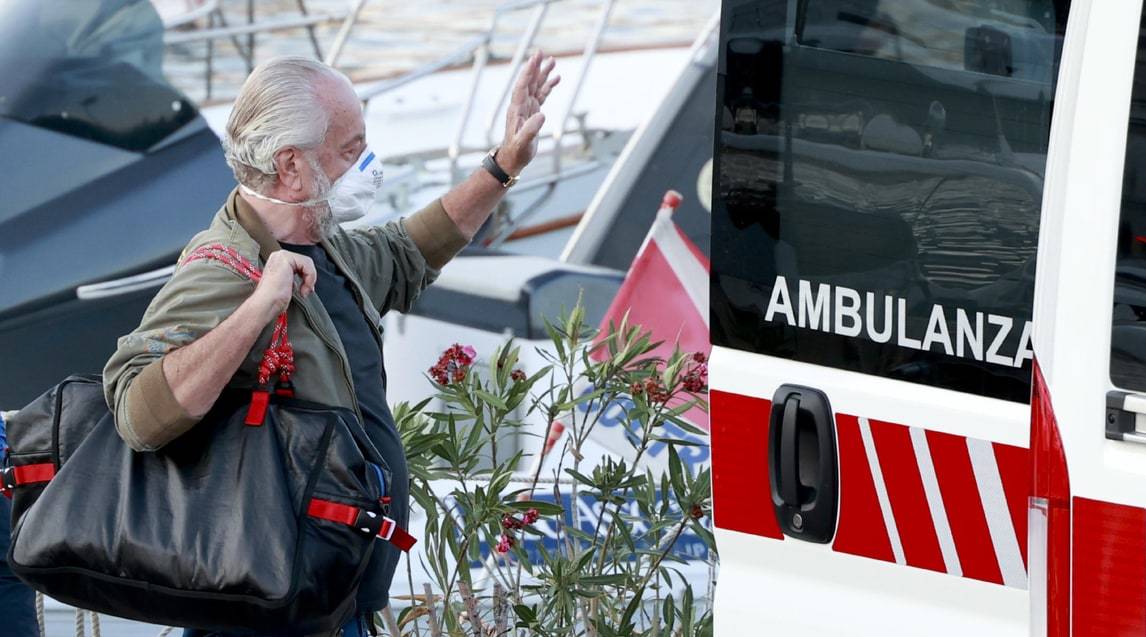 De Laurentiis lascia Capri: va a curarsi a Roma