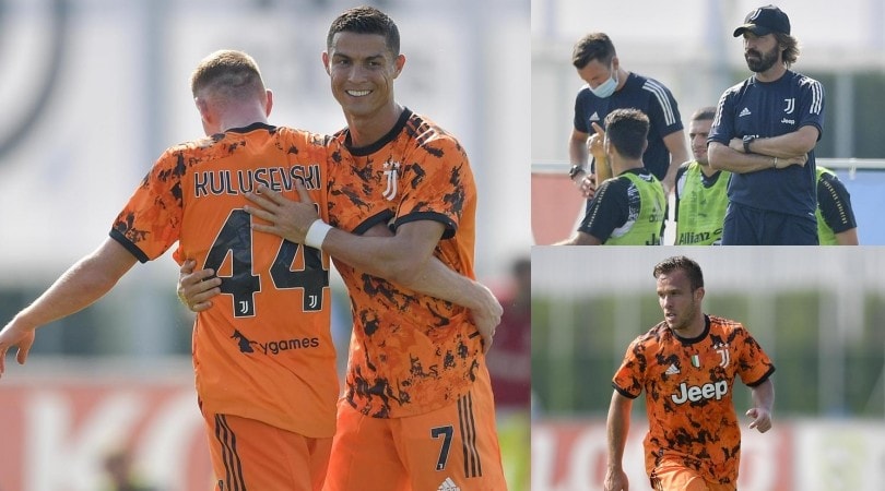 Juve, 5-0 al Novara: Ronaldo e Kulusevski brillano in arancione