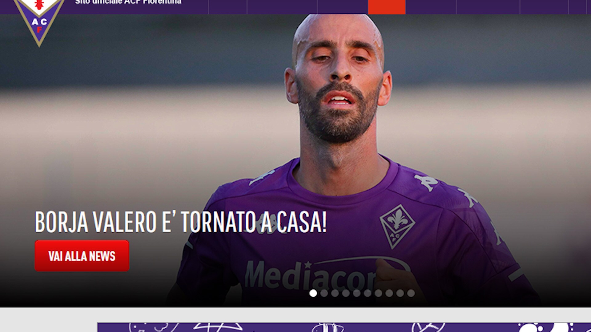 Fiorentina, ufficiale l'arrivo di Borja Valero