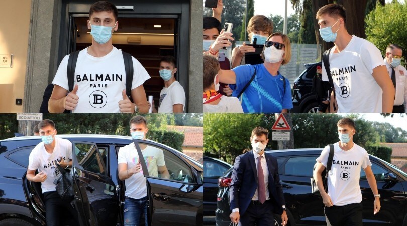 Roma, Kumbulla a Villa Stuart: visite mediche e selfie con i tifosi