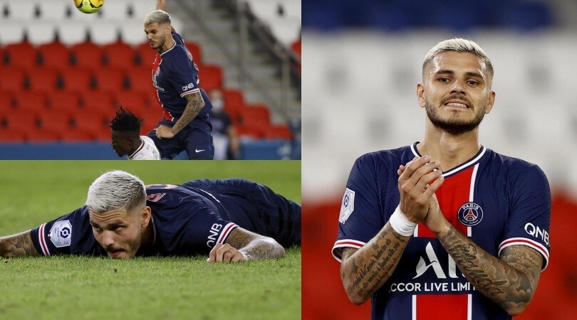 Icardi con il nuovo look per Psg-Metz