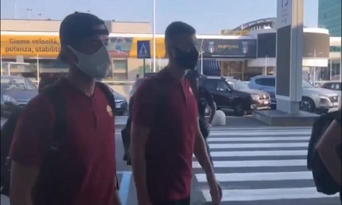 Roma, partenza verso Verona: c'è Dzeko