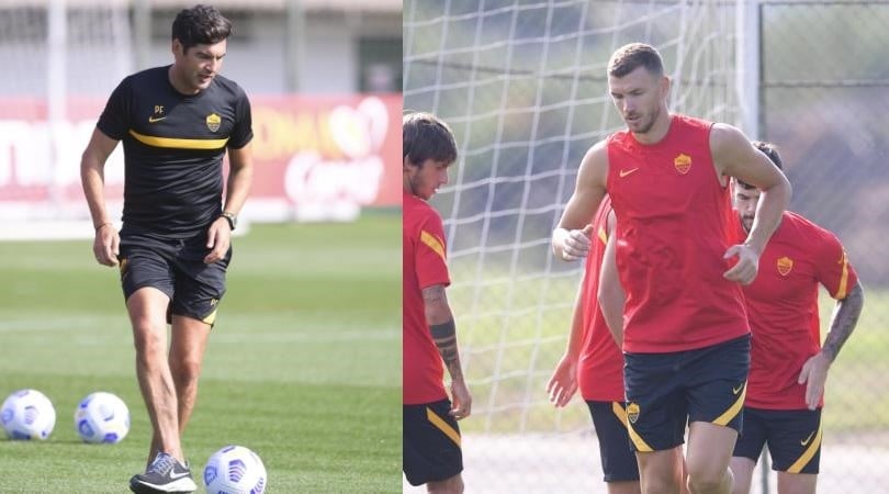 Dzeko si allena con la Roma. E domenica c'è la Juve