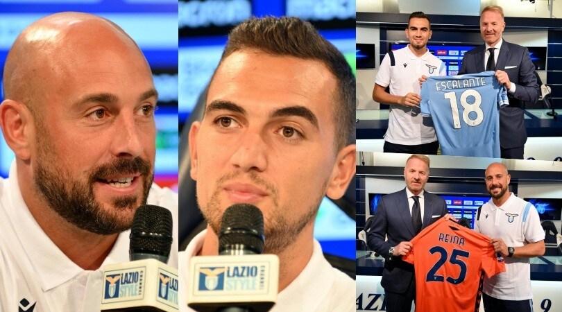 Lazio, ecco Escalante e Reina: i calciatori presentati da Tare