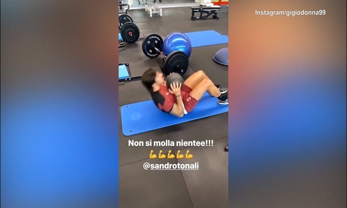 Donnarumma sprona Tonali: "Vai cucciolotto"
