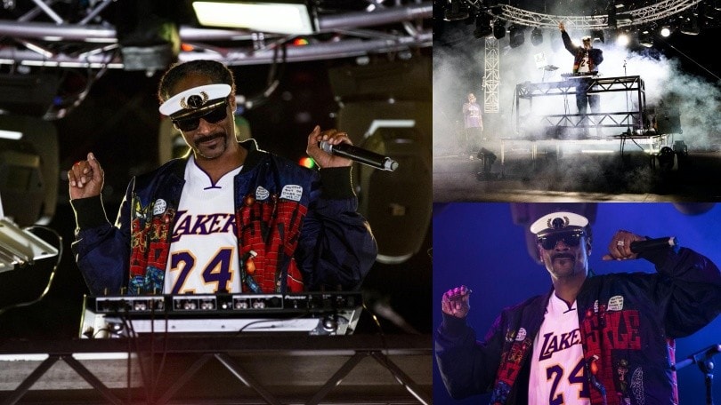 Snoop Dogg omaggia Kobe Bryant e indossa la 24 dei Lakers durante il concerto