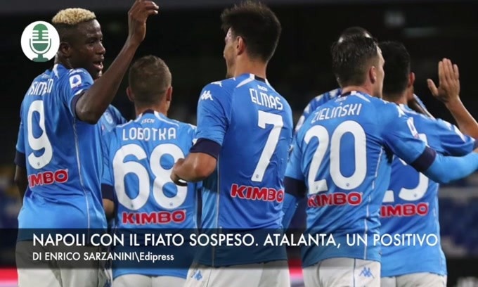 Napoli con il fiato sospeso. Atalanta, un positivo